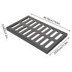 3-pack Durable Ductile Cast Iron Drain Grate For Channel Drainage System