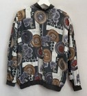 Vintage Gti 100  Silk Bomber Jacket 90s Scarf All Over Prints Men   s Sz Small