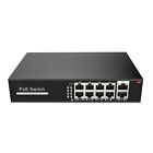 8 Port Gigabit Poe Switch  2 Gigabit Uplinks  Max Output 120w  803 af at 30w Max