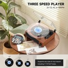 Vintage Record Player With Built-in Stereo Speakers Turntable Vinyls Records    