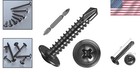 High-strength Black Oxidized Truss Head Screws -  8x1  Fully Threaded  200 Pack