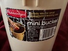 Vtg 1981 Rubbermaid Mini Bucket Pail Almond 6 3 4 Qt W label  2961 Dual Spout