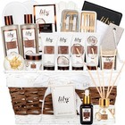 28pcs Coconut Vanilla Spa Gift Set - Relaxing Skin Care Basket For Him   Her