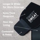 Sweet Sweat Premium Waist Trimmer Extra Coverage - Black White Xxl  60 X 11in 