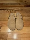 Kidmi Men   s Beige Suede Slip-on Sandals Buckle Accent Us 8 Eu 41