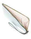 Kate Spade New York Lucy Medium Bicolor  L-zip Wristlet In Hazy Morning- New  
