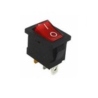 2x Red Rectangular Switch Rocker Lighted On off Car truck boat rv Ac 120v