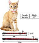 4-pack Breakaway Cat Collars With Bowtie And Bell  Adjustable 8-11in
