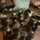Silver Metal Chess Board Game Pieces Set  Game Pieces  Ages 8-11 Years