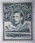 Travelstamps  1938 Basutoland Stamps Sg 23 - 4d Kgvi   Crocodile - Mogh