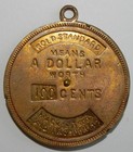 1897 Mechanical Dollar Token-mckinley Vs Bryan-gold Standard Vs Free Silver