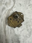 Vintage Antique Brass Yale Furniture Cabinet Lock With Key