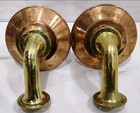 Nautical Marine Brass Wall Sconce Outdoor Ship Light With Copper Shade Set Of 2