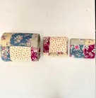 3-piece Queen Size Printed Patchwork Cotton Quilt Set - Flower Floral Strip