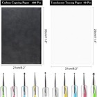 Black Carbon Copy Paper 150 Sheets A4 Reusable Tracing Paper Set With Stylus