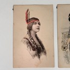 Vintage Indian Maiden Postcards Native American Schlesinger Bros Hamner   Bender