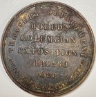 1893 Columbian Exposition U s  Govt Building Medal so Called Dollar