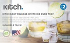 Kitch Ice Tray Easy Release White Ice Cube Trays  16 Cube