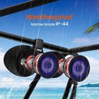 Pyle Dual Waterproof Off-road Speakers - 6 5  200w 2-way W led Light  black 