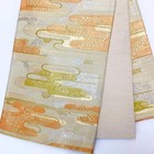 6986  Japanese Vintage Fukuro Obi Belt Kimono Fabric Silk Traditional