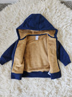 Toddler Navy Blue Lined Full Zip Hoodie Jacket