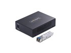 Startech com Gigabit Singlemode  sm  Lc Fiber Media Converter  10 100 1000 Mbps 