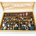 Vintage   Modern Gold   Silver Tone Assortment Fashion Statement Rings Lot Of 85