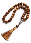 33 Bead Brown Tasbih Islamic Prayer Beads Misbaha Rosary Muslim Dhikr Gift