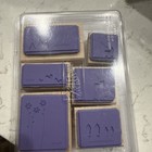 Stampin Up  In Any Event Set Of 6 Wood Mounted Rubber Stamps