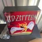 Large Vintage Led Zeppelin Swan Song Wall Box Light Myth Gem Working Nib 