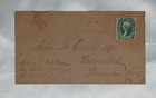 Rare Historical Confederate Used Postal Cover W csa 13 Cv  1250 