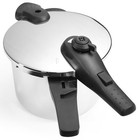 Barton 6qt Pressure Cooker  Easy Lock Lid Stainless Steel Canning W  Recipe Book