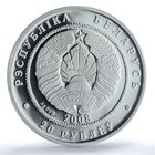 Belarus 20 Roubles Lynx Km-186 Protection Fauna Cat Pr69 Pcgs Silver Coin 2008