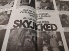 Skyjacked 1972 Movie Herald San Francisco Times Newspaper Promo Heston Vintage
