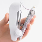 3x Mini Handheld Sewing Machine Cordless Portable Stitch Tool For Clothes  White