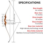 60  Takedown Recurve Bow 20-60lbs Arrow Set Archery Rh Lh Hunting Bow Training