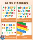 Joycat 78 Pieces Magnetic Letters Numbers Alphabet Fridge Magnets Abc 123 Pre
