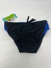 Speedo Men   s Swim Brief  Blue Black Size 28