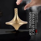 Metal Spinning Top Solid Brass  Free Shipping High Quality Come With Base