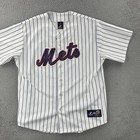 Vtg Majestic Mens Xl Mlb Baseball New York Mets Short Sleeve Baseball Jersey Y2k