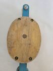 Vintage Wooden Pulley Block   Tackle  Boat Barn Factory Hoist Btc Made In Usa