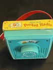 Vintage Fisher Price Music Radio Frere Jacques 1964 Working 778 Teal Blue