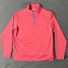 Peter Millar Pullover Men   s Size L Red Quarter-zip