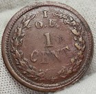 1863 Civil War Token- Liberty Head  Iou 1 Cent   Cwt-98