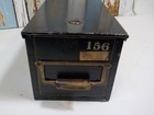 Vintage Metal Safety Deposit Box  156 No Key 14  X 4 5 