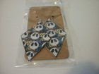 Jack The Nightmare Before Christmas Faux Leather Fishhook Style Earrings