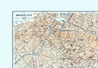 Historic Map - Brussels Belgium - Baedeker 1910 - 33 10 X 23 - Vintage Wall Art
