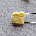 Vintage 60s Diaper Safety Pins Lot  4  Yellow Bunny Rabbit