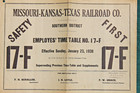 1938 Missouri Kansas Texas Railroad Choctaw Osage Cherokee Rr Katy Mkt Railway