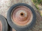 2 Vintage Hamilton Pedal Car Pull Wagon Wheels And Rims Greyhound